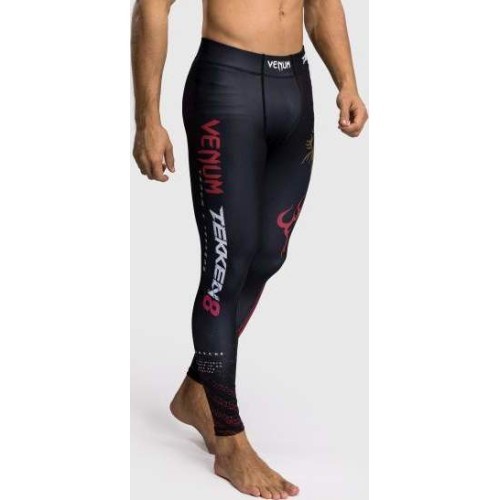 Venum x TEKKEN 8 - Marshall Law Spats - Black/Red/Gold