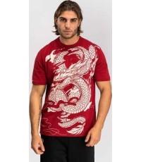 Venum Dragon’s Flight Men’s T-Shirt - Cherry Red/Cream White