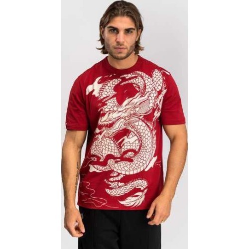 Venum Dragon's Flight vīriešu T-krekls - ķiršsarkans/krēmbalts