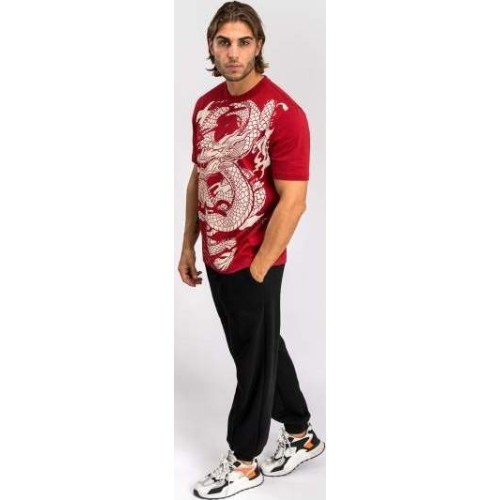 Venum Dragon’s Flight Men’s T-Shirt - Cherry Red/Cream White