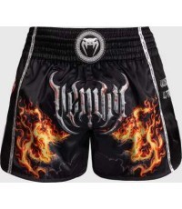 Шорты для муай-тай Venum Gladiator 5.0, чёрный / неоново-оранжевый