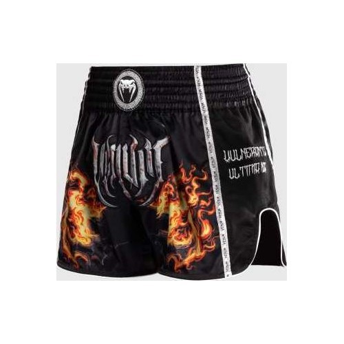 Venum Gladiator 5.0 Muay Thai šorti, melni / neona oranži