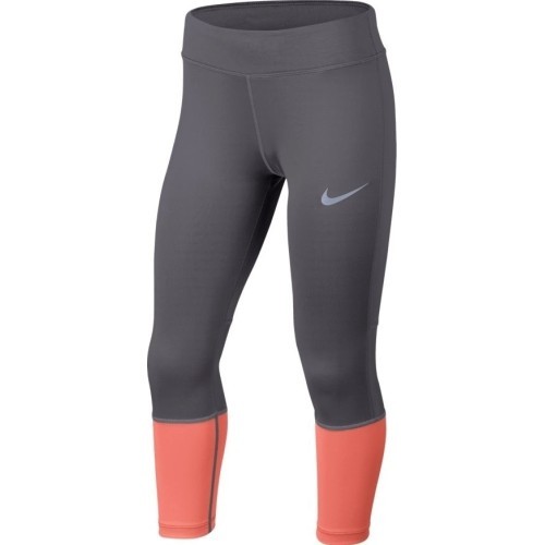 Легинсы подростковые Nike G NK Pwr Tght Crop Grey Orange 890208 036