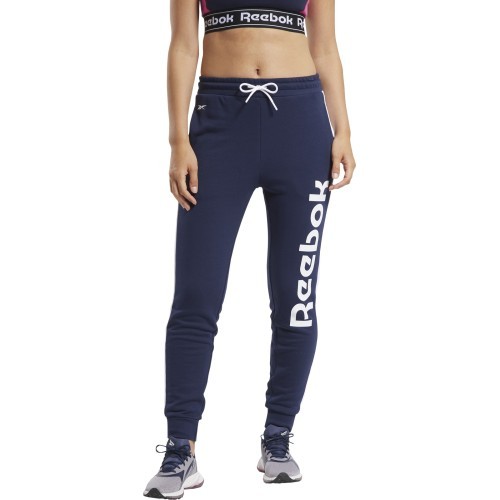 Reebok TE Linear Logo FT Women's Pants Blue FU2259