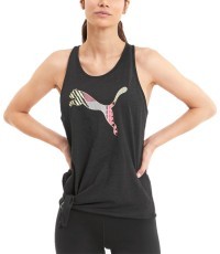 Puma Logo Tie Tank sieviešu tops melns 518938 06