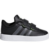 Обувь для мальчиков Adidas VL Court 2.0 CMF I, чёрная F36402