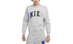 Nike Club Bb Crew Letters vīriešu džemperis, pelēks FZ0879 063