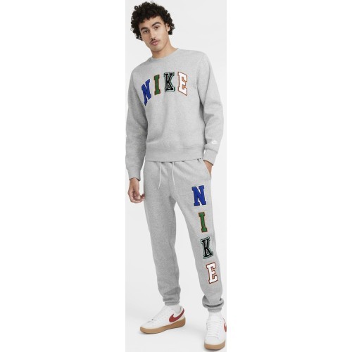Nike Club Bb Crew Letters vīriešu džemperis, pelēks FZ0879 063