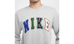 Nike Club Bb Crew Letters men's sweatshirt grey FZ0879 063