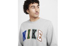 Nike Club Bb Crew Letters vīriešu džemperis, pelēks FZ0879 063