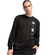 Puma Power Graphic Crew vīriešu džemperis, melns 682751 01