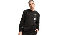 Puma Power Graphic Crew vīriešu džemperis, melns 682751 01