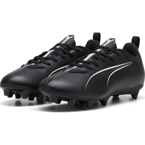 Футбольные бутсы подростковые Puma Ultra 5 Play FG/AG Jr чёрные 107695 02