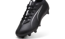 Футбольные бутсы подростковые Puma Ultra 5 Play FG/AG Jr чёрные 107695 02