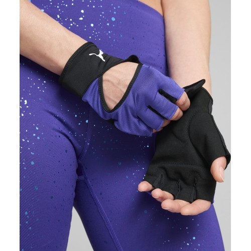 Puma Treniruočių Pirštinės TR Ess Cut Fingered Gloves Purple Black 041465 03