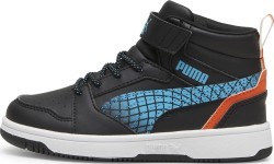 Детская обувь Puma Rebound V6 Mid Jr Black Blue White 397946 02