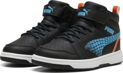Детская обувь Puma Rebound V6 Mid Jr Black Blue White 397946 02