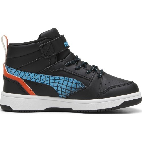 Puma bērnu apavi Rebound V6 Mid Jr Black Blue White 397946 02