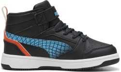 Детская обувь Puma Rebound V6 Mid Jr Black Blue White 397946 02