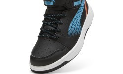 Puma bērnu apavi Rebound V6 Mid Jr Black Blue White 397946 02