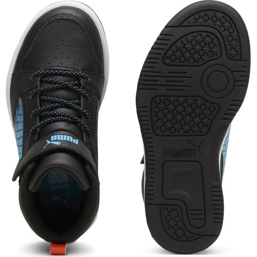 Puma bērnu apavi Rebound V6 Mid Jr Black Blue White 397946 02