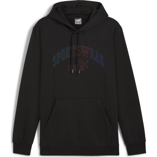 Мужская толстовка Puma Ess+ Logo Lab Hoodie FL, чёрная 681775 01