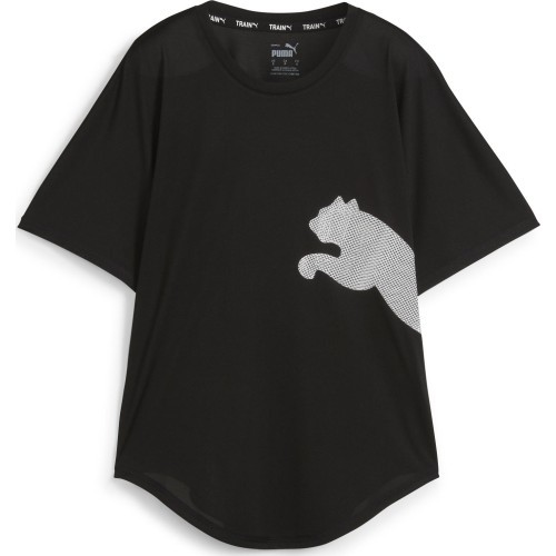 Puma Women's T-Shirt Train All Day Big Cat Tee Black 523802 51