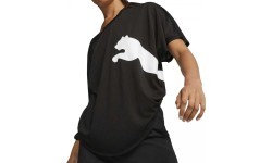 Puma женская футболка Train All Day Big Cat Tee Black 523802 51