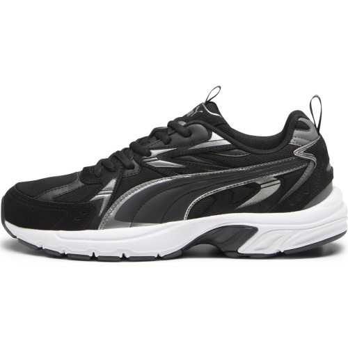 Мужская обувь Puma Milenio Tech Suede Black White Silver 393489 01
