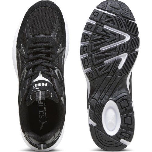 Puma Milenio Tech Suede Men's Shoes Black White Silver 393489 01