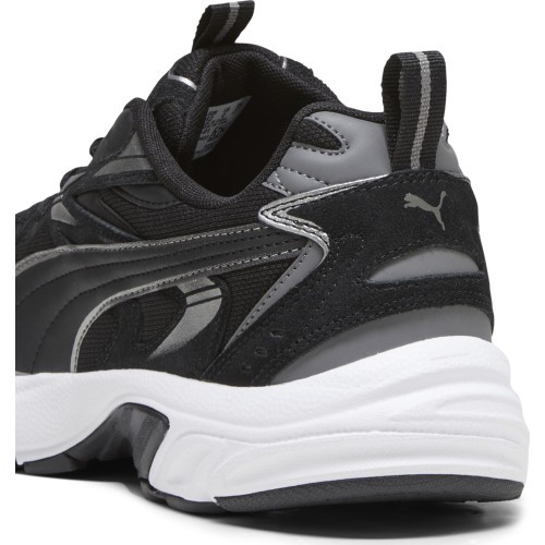 Мужская обувь Puma Milenio Tech Suede Black White Silver 393489 01