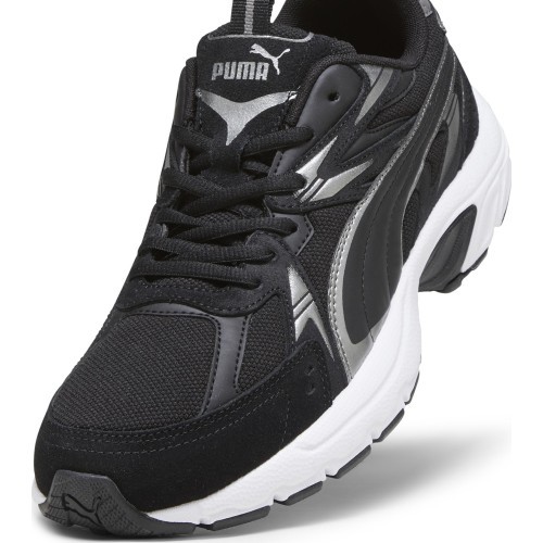 Мужская обувь Puma Milenio Tech Suede Black White Silver 393489 01