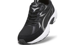 Puma Milenio Tech Suede vīriešu apavi Black White Silver 393489 01