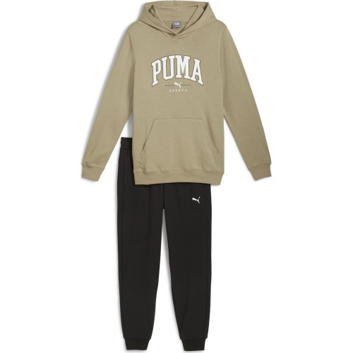 Мужской спортивный костюм Puma Squad Hooded Beige Black 681901 67