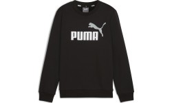 Puma Ess + 2 Col Big Logo FL Junior Hoodie Black 586986 60