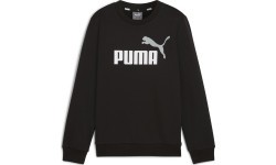 Puma Ess + 2 Col Big Logo FL Junior Hoodie Black 586986 60