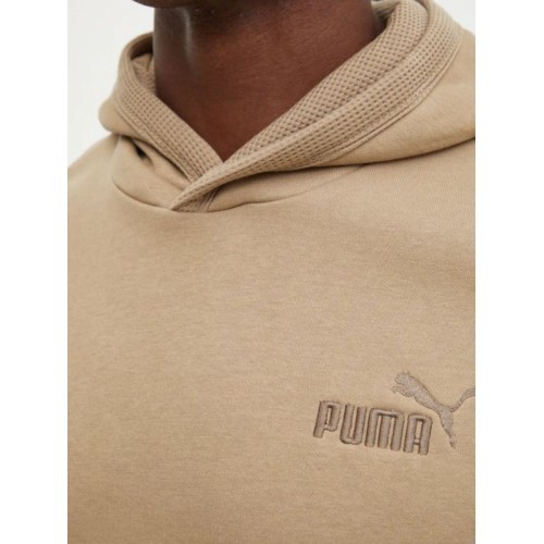 Puma Ess Elevated Hoodie FL Brown vīriešu džemperis 681889 67