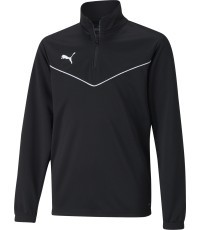 Puma TeamRise 1/4 Zip Junior Sweatshirt Black 657395 03