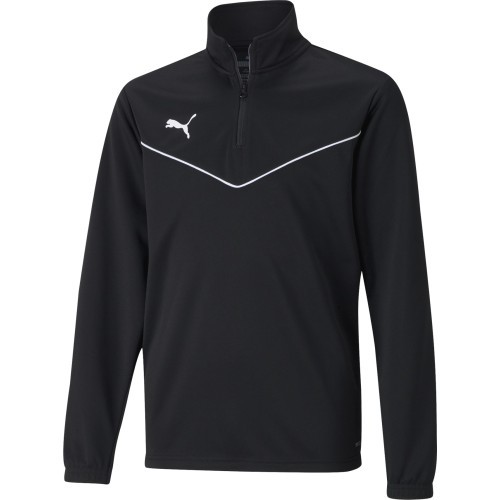 Puma TeamRise 1/4 Zip Junior Sweatshirt Black 657395 03