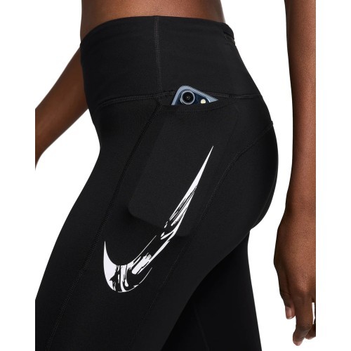 Nike W Nk Df Fast Mr 7/8 Tights Women's Leggings Black FV6682 010