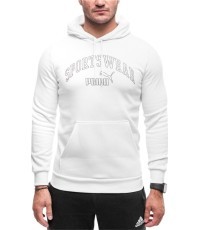 Puma Ess+ Logo Lab Hoodie FL vīriešu jaka, balta 681775 02