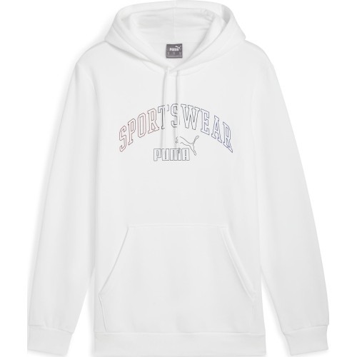 Puma Ess+ Logo Lab Hoodie FL vīriešu jaka, balta 681775 02