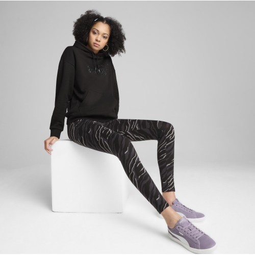 Puma Women's Sweatshirt Ess+ Animal Hoodie Fl Black 681492 01