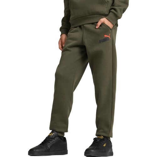 Puma Ess + 2 Col Logo Pants Fl Junior Trousers Khaki 586988 77