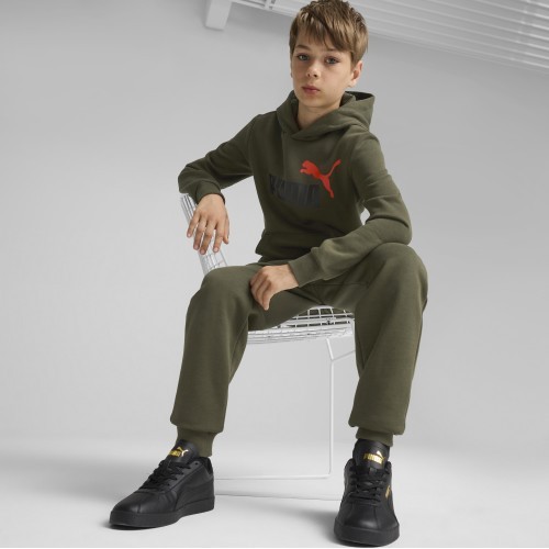 Puma Ess + 2 Col Logo Pants Fl pusaudžu bikses, haki 586988 77