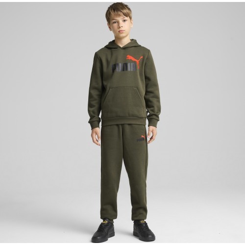 Puma Ess + 2 Col Logo Pants Fl pusaudžu bikses, haki 586988 77