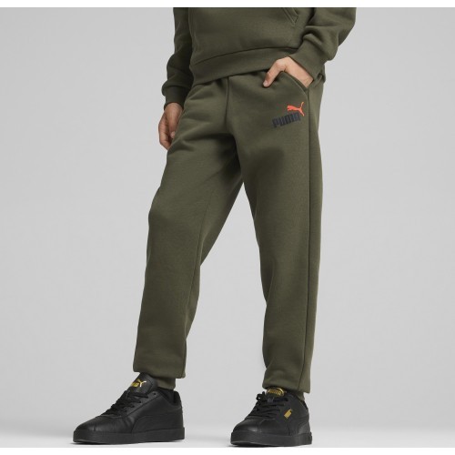 Puma Ess + 2 Col Logo Pants Fl pusaudžu bikses, haki 586988 77