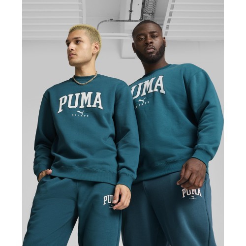 Puma Men's Sweatshirt Squad Crew FL Cold Green 681794 22