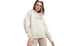 Puma Ess+ Animal Hoodie FL women's sweatshirt, white, 681492 87
