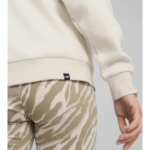 Puma Ess+ Animal Hoodie FL women's sweatshirt, white, 681492 87